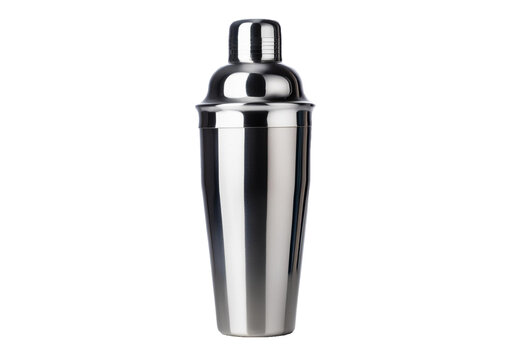 Cocktail shaker Isolated on Transparent or White Background.