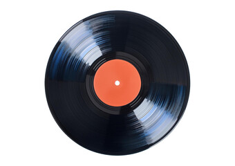 Fototapeta premium Vinyl records Isolated on Transparent or White Background.