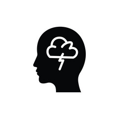 Depression vector icon