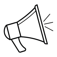 Megaphone High Quality Vector Illustrations for Communication and Announcement Designs