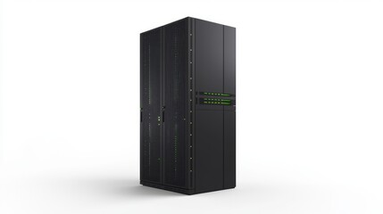 Tall Server Towers in a Cavernous Data Center Environment