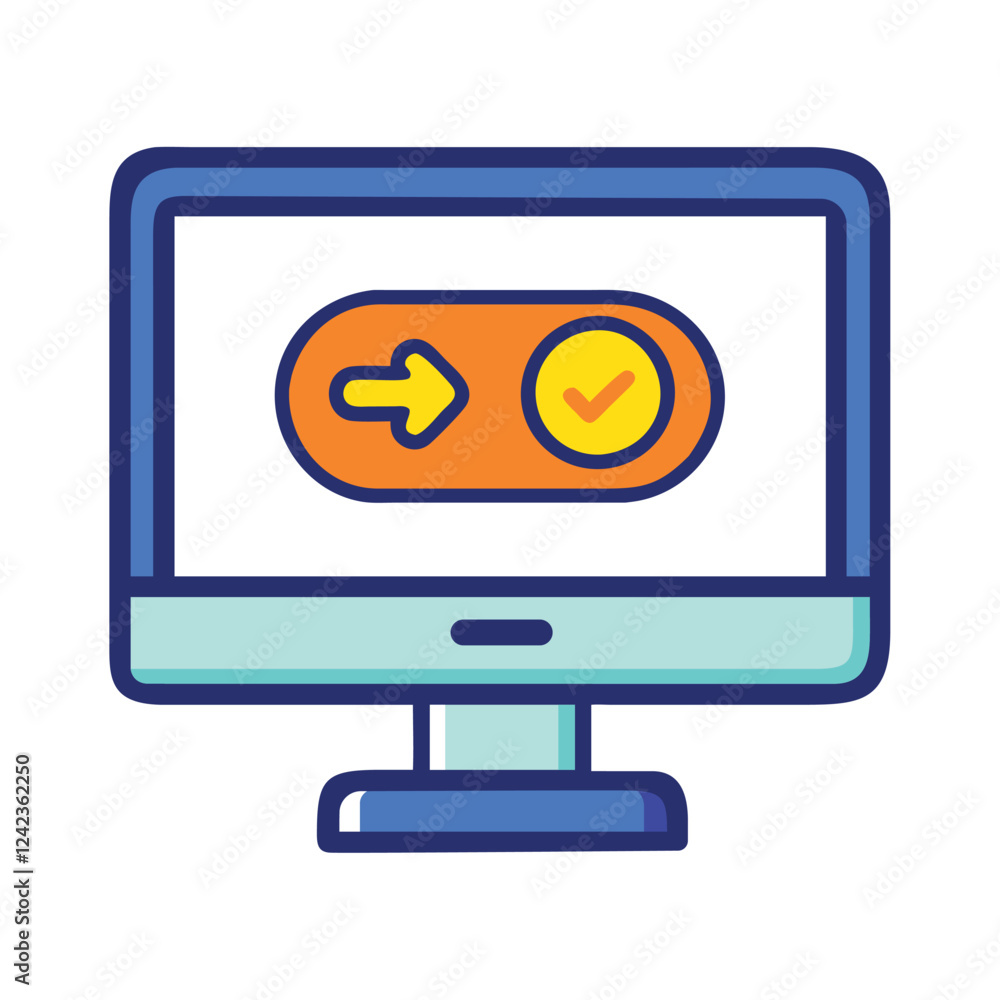 Poster secure data transfer icon