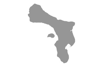 gray color map of the country of bonaire