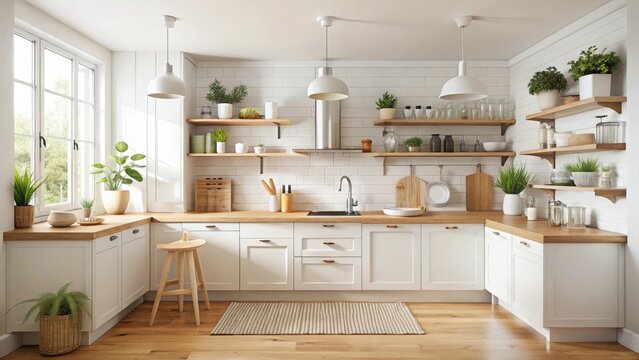 Transforming a scandinavian kitchen a modern makeover in a cozy home environment