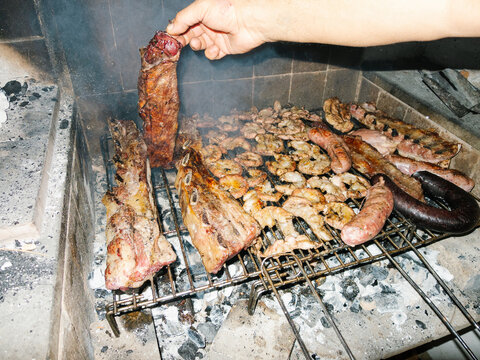 UGC Chef grilling Argentinean asado