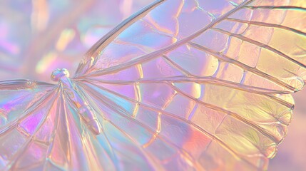 Colorful Composite Metamaterial Butterfly Wing Close-Up Detail