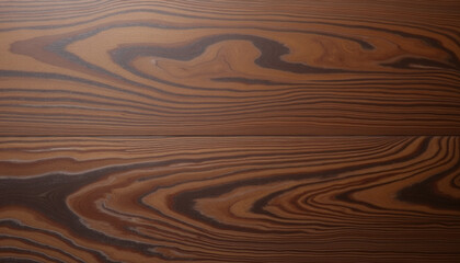 Naklejka premium Rich Brown Wood Grain Pattern Close-up