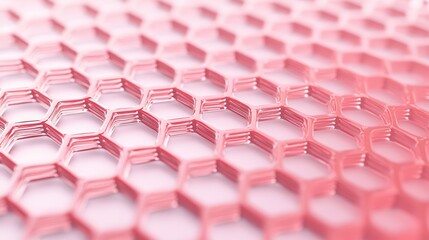Fototapeta premium Detailed Nanoscale Pattern of Metamaterial with Hexagonal Cells