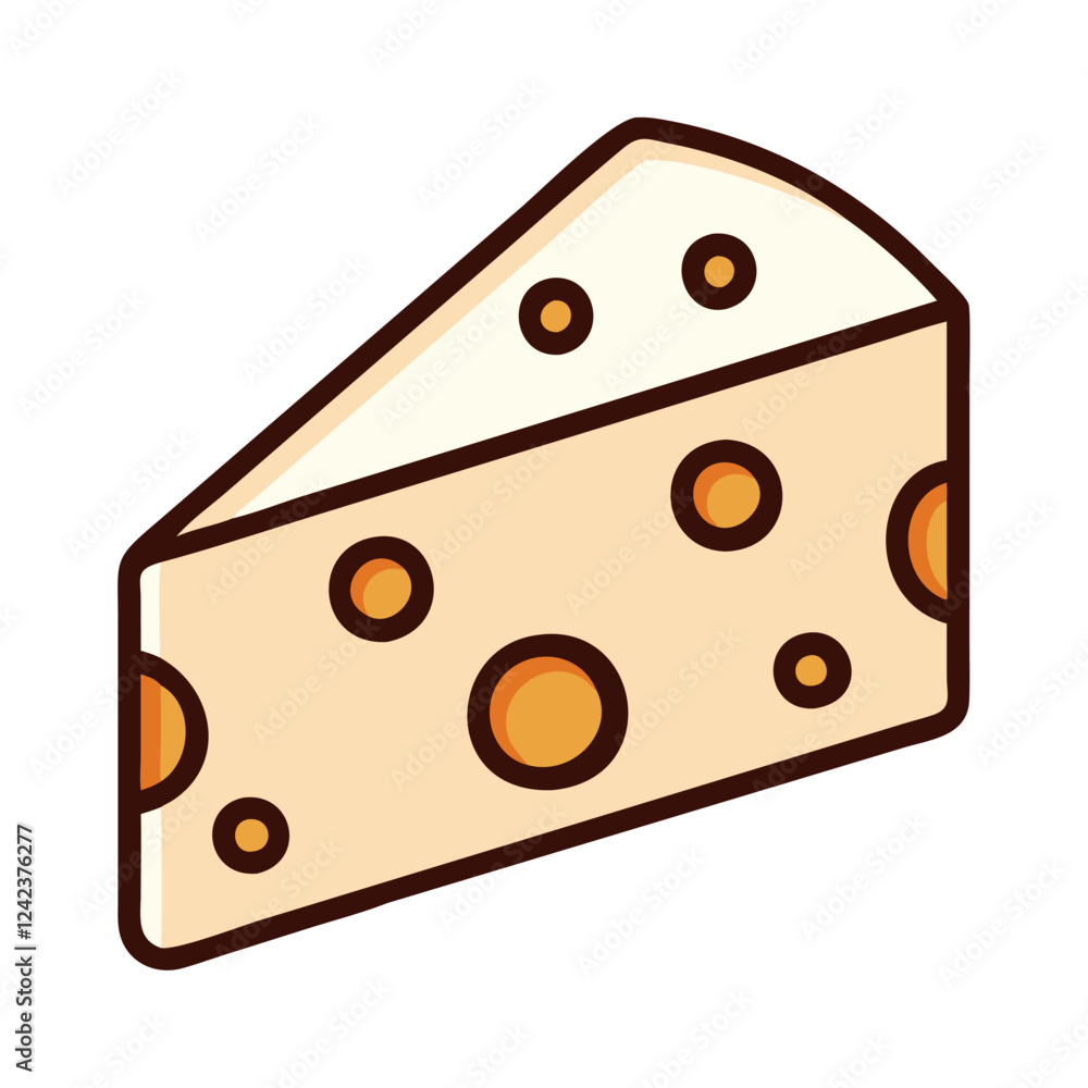 Sticker Cheese Wedge Icon