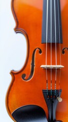 Classic Violin Close up  Musical Instrument  Strings  Wood  Detail   Orange   F holes   Br