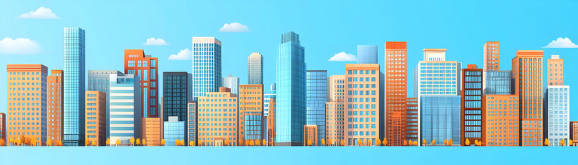 Cityscape Illustration Skyline Buildings