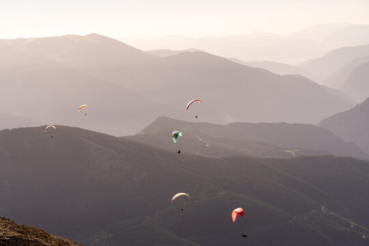 Paragliding in the Pyrennees