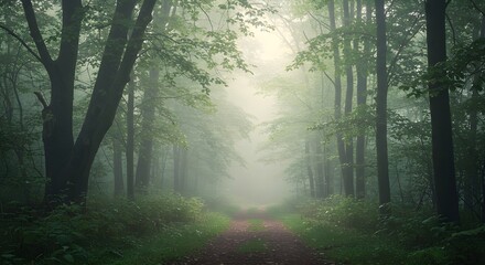 Obraz premium The Enchanted Woods Generative AI