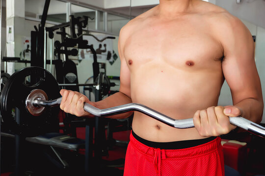 Exercising in a gym and using quality sports equipment is important for muscles.