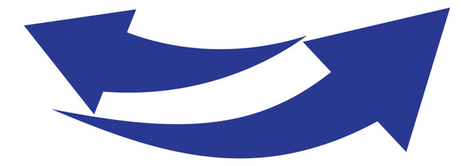 Black and red curved arrows set with directional icons