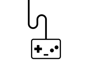 ゲームコントローラーとケーブル