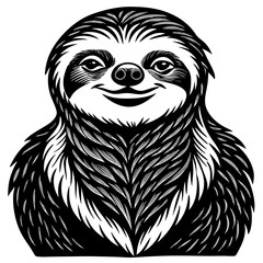 Fototapeta premium vector illustration of a sloth