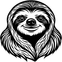 Fototapeta premium vector illustration of a sloth