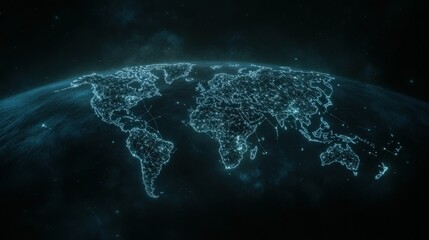 Obraz premium Global cyberattacks unveiled a cinematic view of cybersecurity threats across the globe