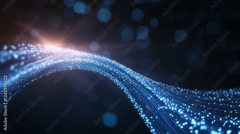 Poster breach of a futuristic quantum encryption system digital realm visual data cybersecurity close-up te