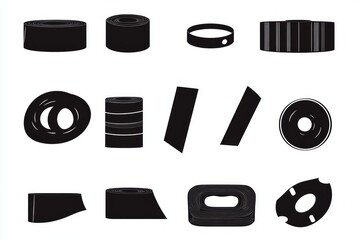 Various Industrial Rolls and Tapes - Manufacturing Components