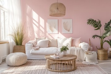 create a summer vibe sky during sundet a pink soft coloures