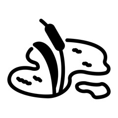 Obraz premium pond Solid icon