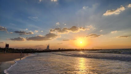 Obraz premium Burj AL Arab Sunset 