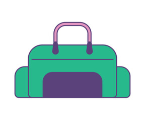 Gym bag illustration