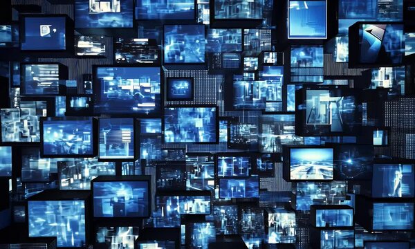 Global data streams, digital network, information overload, tech background, website banner