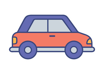 Compact Car Side View Icon