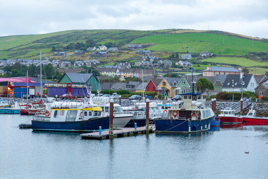 Fishing boats moored at The Pier. Dingle.