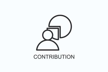 Contribution Icon Or Logo Isolated Illustration