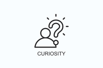 Curiosity Icon Or Logo Isolated Illustration
