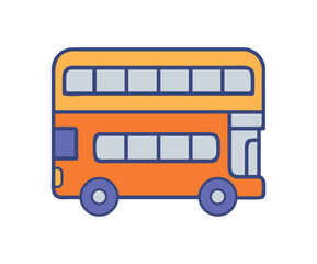 London Double Decker Bus Icon
