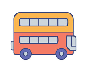 Double Decker Bus Icon