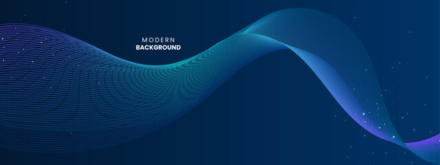 Blue abstract gradient background suitable for presentations, website designs, and creative art. Features a flowing wave pattern with glowing effects for versatile and modern usages.