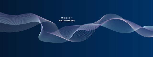 Blue abstract gradient background featuring dynamic wave patterns, ideal for digital presentations, modern web designs, and creative branding.