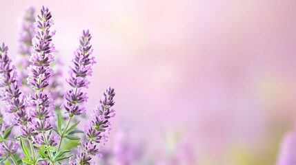 Obraz premium Lavender flowers, field, summer, soft background, design