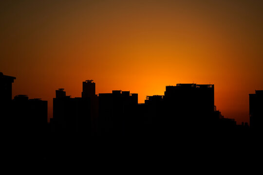 Itaewon skyline at sunrise
