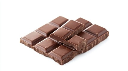 Delicious Dark Chocolate Squares Stacked for a Tempting Dessert Experience Perfect for Culinary Creations and Sweet Treat Inspiration in Gourmet Photography