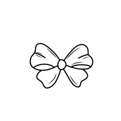 Naklejka premium doodle sketch of bow tie