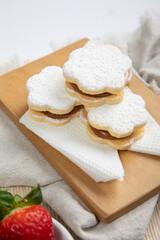 Little sugar powdered alfajores peruvian argentinian sweet food desserts gourmet