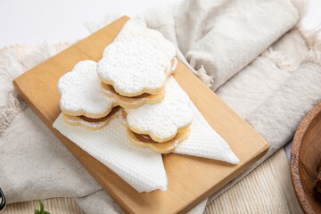 Little sugar powdered alfajores peruvian argentinian sweet food desserts gourmet