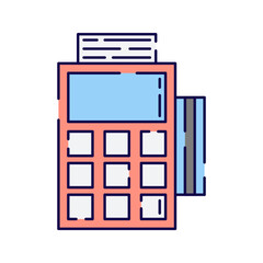 Card Swipe Machine, A POS machine used for card transactions and payments. 