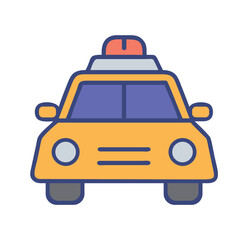 Police Car Front View Icon