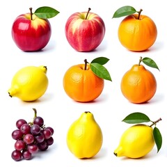 Bright and cheerful seamless pattern featuring various fruits 