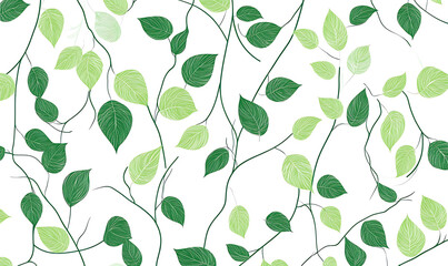 Fototapeta premium flowers and leaves in pictures illustrator2D