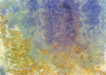 Colorful gradient background with color transitions. Colorful gradient background Chalk illustration gives an impressionist style to the painting.
