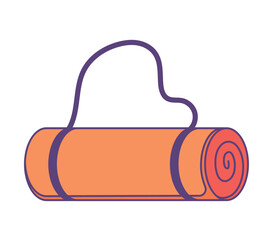 Yoga mat illustration